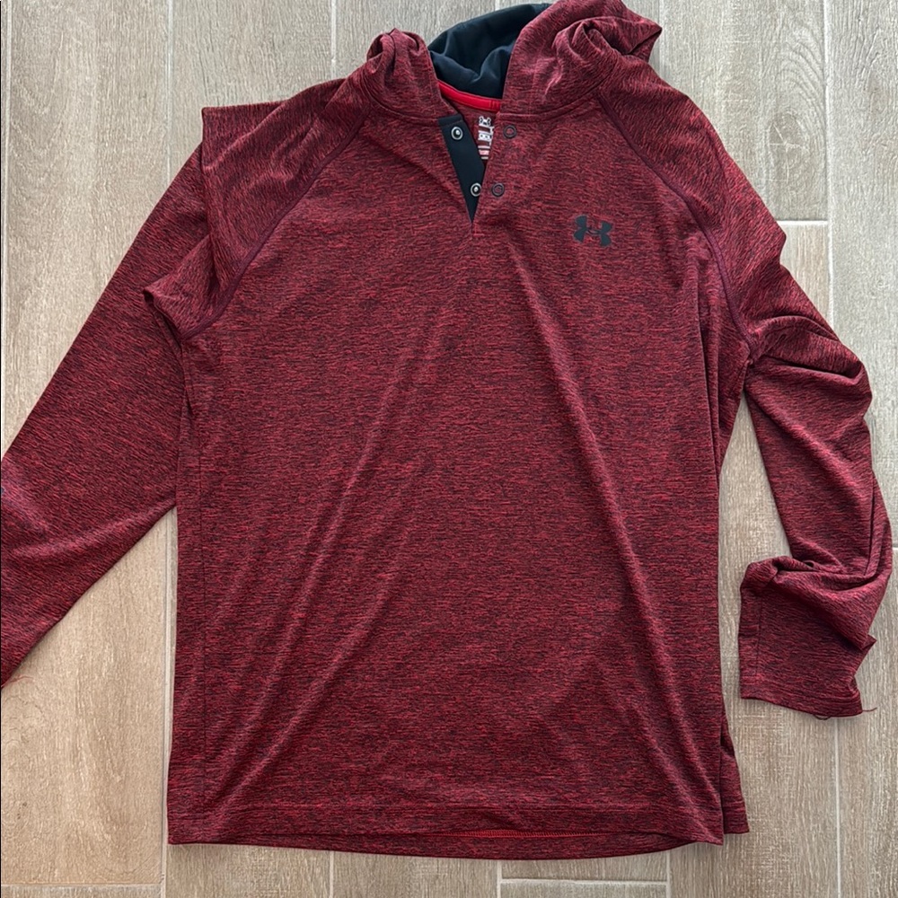 Under Armour Red Lightweight Shirt Jacket
